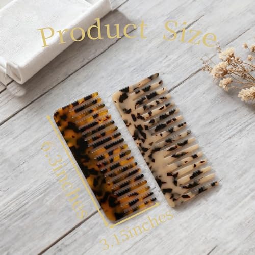Set de 2 peines grandes para desenredar cabello miniatura 3