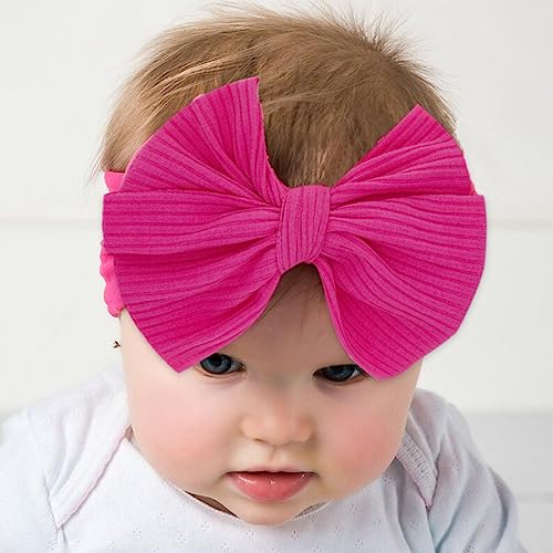 Fascia Capelli Neonata,3 Pezzi Fiocchi Fasce