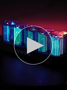ニキシー管時計 発光管時計 置き時計 デジタル 七色 LED ヴィンテージ Amazon.co.jp: QuiExact ニキシー管時計 擬発光管時計 レトロ