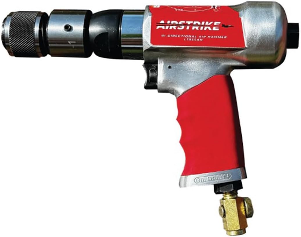 AirStrike® Bi-Directional Pneumatic Air Hammer – 3000 BPM Precision Tool with .401 Shank Size