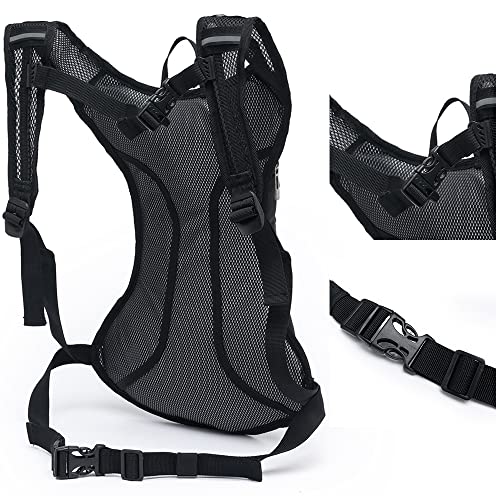 Bolsa Refil Agua 2l Mochila Bike Caminhada Hidratação Preto