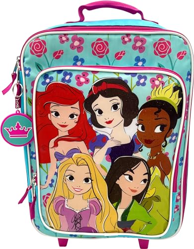 Fast Forward Kid's License 16" Soft Side Wheeled Pilot Case- Rolling Luggage (Princess-2)2