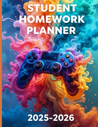 Homework Student Planner 2025-2026 Gaming: Undated Daily Homework Tracker for All Grades & Homeschool Students,Video Game Lovers Edition. image 2