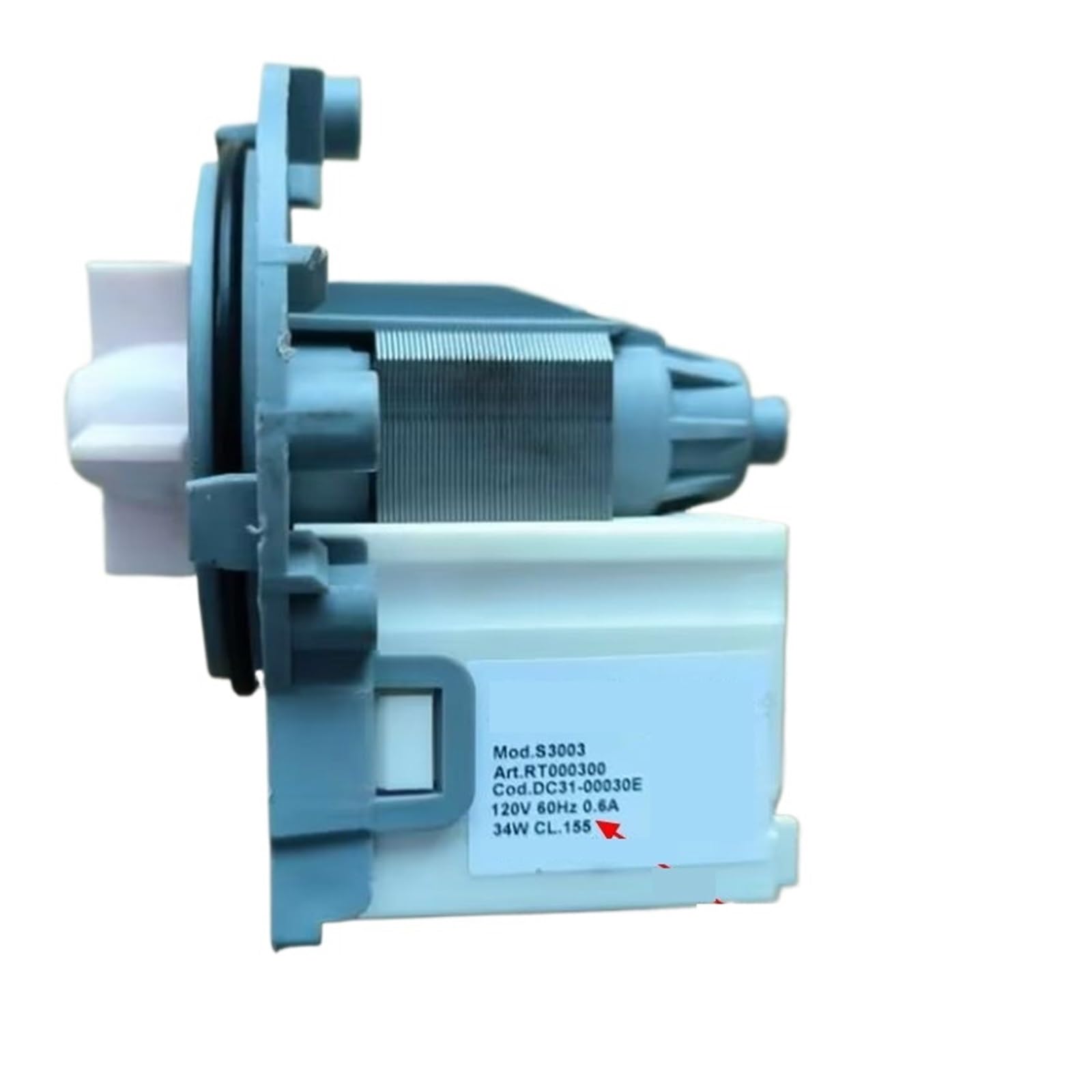 DC31-00030E S3003 Washer Drain Pump Compatible For Samsung AC120V 60Hz 34W