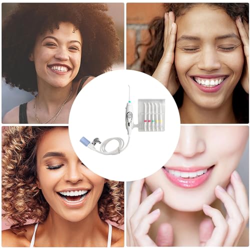 Mundspüler, nicht elektrisch, Munddusche mit Wasserhahn, nicht elektrisch, oraler Irrigator mit 6 Düsen, zur Reinigung der Zähne, verstellbare Zahnpflege, Dusche und Zähne – Bild 5