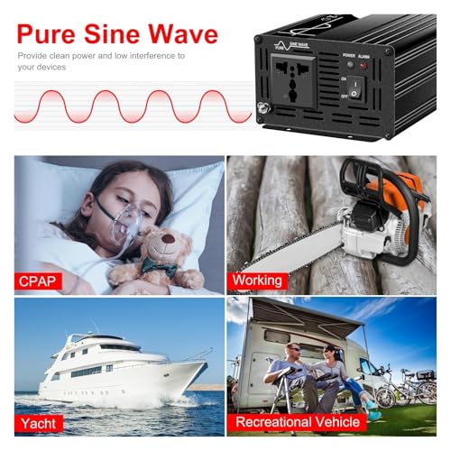 Transformateur Convertisseur 24V 220V Onduleur Pur Sinus - 3