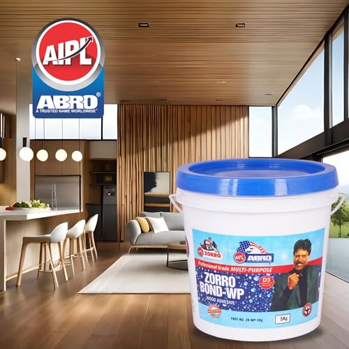 Image of ABRO ZORRO BOND-WP Wood Adhesive Professional Grade Multi-Purpose Water-Resistant Heavy-Duty Glue with Extreme High Bond Strength for Woodwork Furniture Home Office (5Kg)