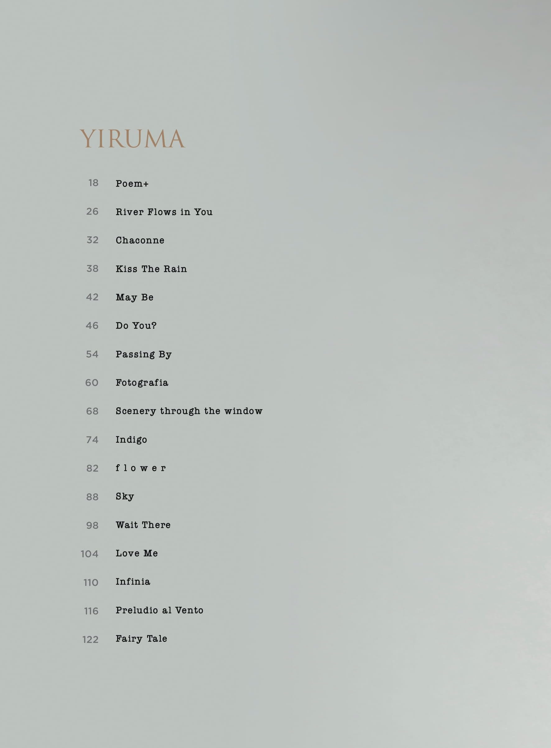 Yiruma the best. Easy piano edition. Partitura