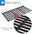 Grillflame Spirit E210 Grill Grates Flavorizer Bars Replacement Parts for Weber Spirit Grill Grates 200 Grill Parts E-210 S-210 E-215 E-220 S-220 Spirit II e-210 GS4 Spirit 2 Grates 7637 7635