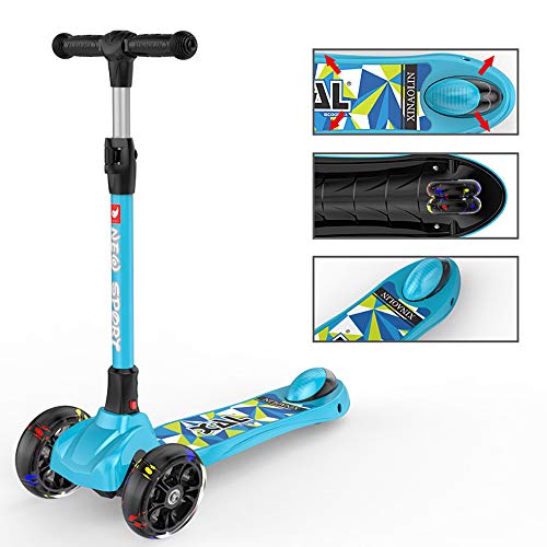New Olym Kick Scooter for Kids 3 Wheel Toddler Scooter for Boys Girls Folding Mini Scooter with Safety Brake for Children Ages 3-12 Years