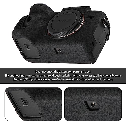 Easy Hood Alpha 7R V A7Rv 7Rm5 Camera Case Anti-Scratch Slim Fit Soft Dslr Camera Sleeve（Black） #TOP3
