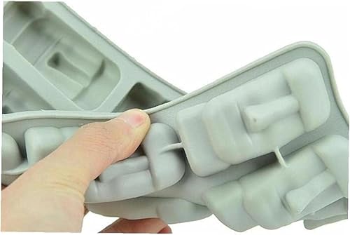 Miniatura 7 de Isla de Pascua Estatuas de Piedra Bandeja de Hielo Cubos Diy Molde Verano Mini Molde de Pastel de Silicona