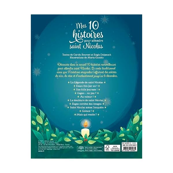 10 HISTOIRES POUR ATTENDRE SAINT NICOLAS Relié – Illustré, 13 octobre 2023 512KHPqAKdL. SS600