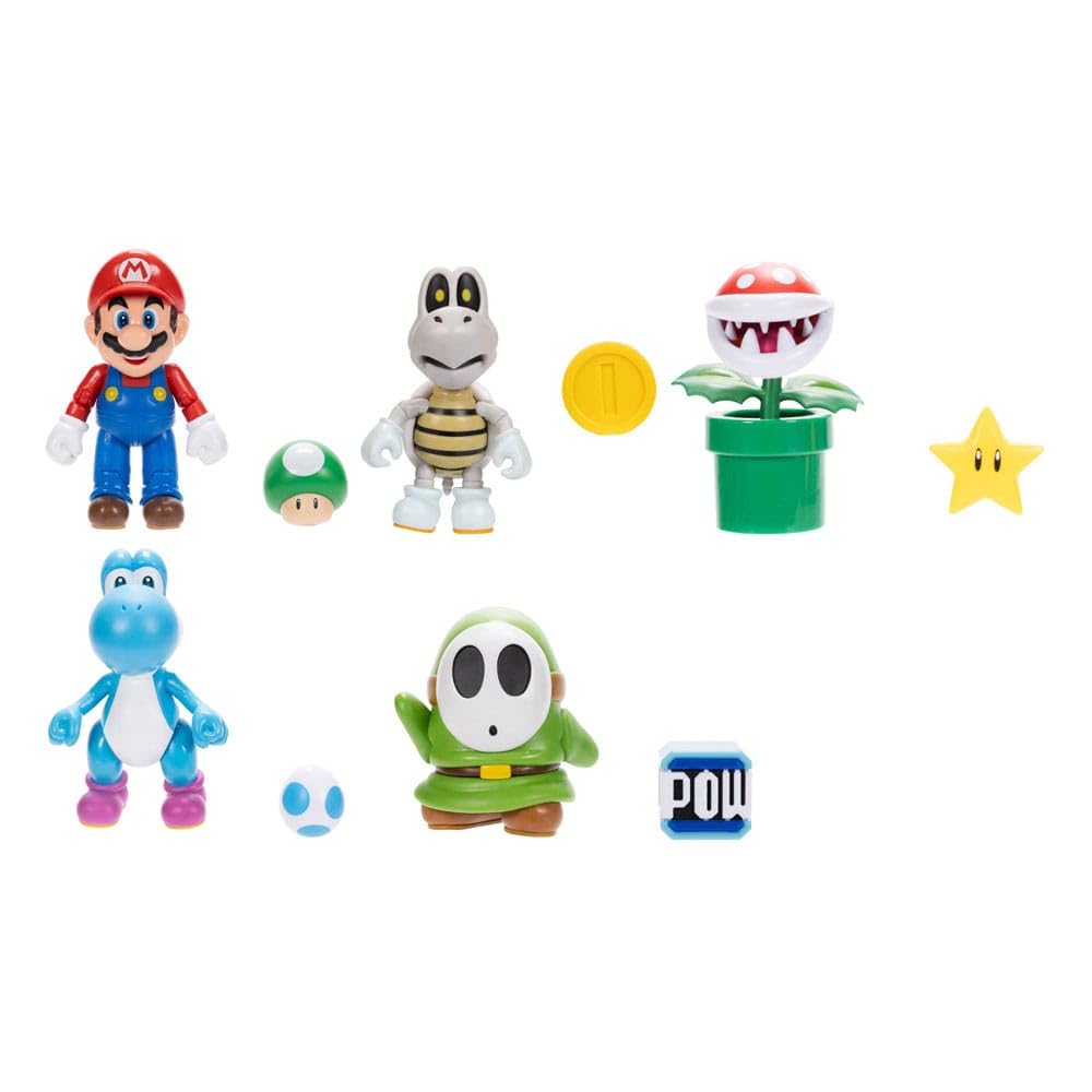 Amazon.co.jp: スーパーマリオ 4インチ アクションフィギュア 4点
