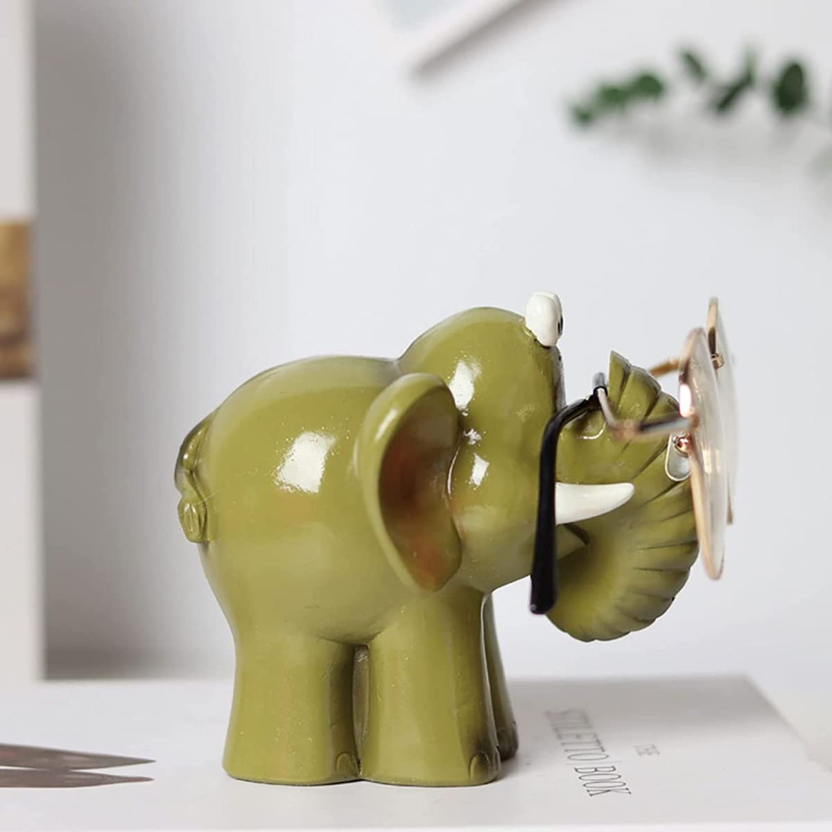 Dierenbrilhouder Standaard, Olifant Beeldje Brilhouder, Dierenbrilhouder, Houder Zonnebril Displaystandaard Grappige Brillen Brillenrek, Thuiskantoor Desktop Decor(Geel Dierenbrilhouder Standaard, Olifant Beeldje Brilhouder, Dierenbrilhouder, Houder Zonnebril Displaystandaard Grappige Brillen Brillenrek, Thuiskantoor Desktop Decor(Geel