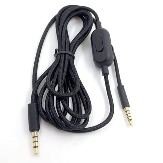 AFYMY Headphone Cable/Volume Control Cord w/Mute Function for Logitech