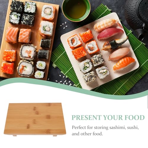 Bandeja Japonesa para Sushi Sashimi Mediana Carbonizada miniatura 3