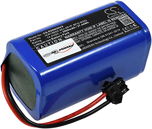 akku-net Batteria per robot aspirapolvere Ecovacs Deebot 600, 601, 605, 14,4 V, Li-Ion