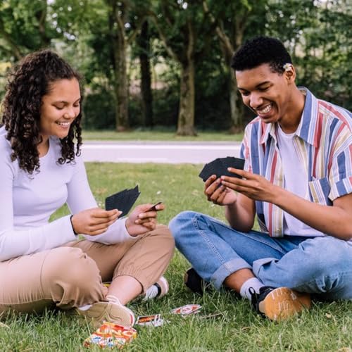Schwarze Kunststoff-Spielkarten, 54 Stück, Coole Plastikspielkarten, Kartenspiel, wasserdichte Spielkarten Pokerkarten für das Geschenkpartyspiel,Mit Aufbewahrungsbox(Black Diamond) – Bild 4