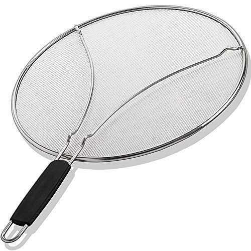Grease Splatter Screen for Frying Pan 15" - Stops 99% of Hot Oil