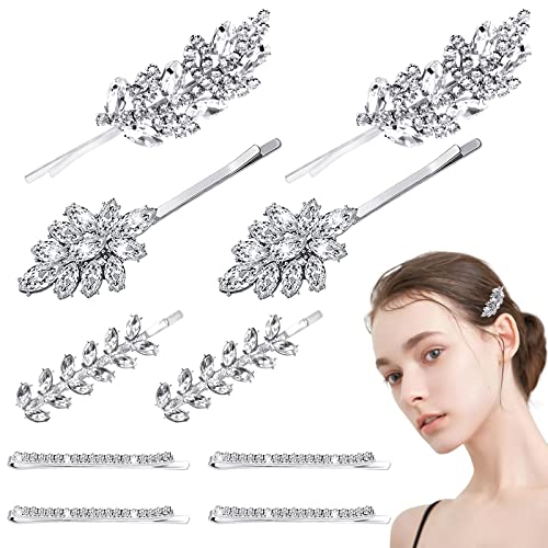 Lot De 2 Pinces à Cheveux étoiles – Style Rétro, Argenté, Métal – 5,7 Cm
