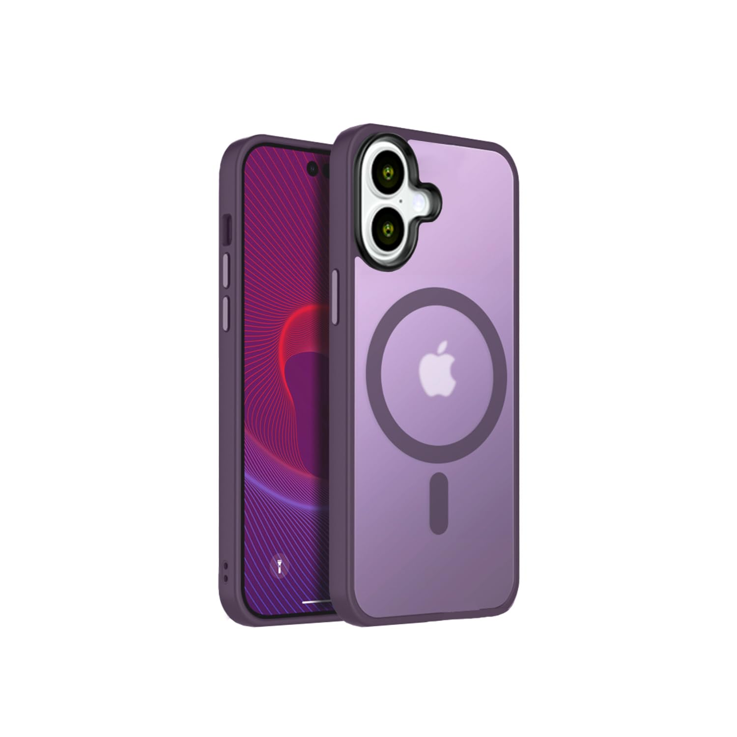 Amazon.co.jp: 安心の日本企業 iPhone 16 用 ケース 半透明 衝撃吸収  