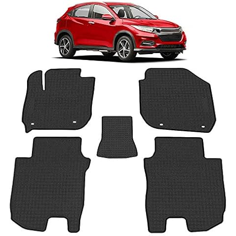 TeddyTT Floor Mats Compatible with HRV 2016 2017 2018 2019 2020 2021 2022 Heavy Duty Rubber Front&Rear Car Mat Carpet Waterproof Custom Fit Seasons Odorless All Weather 3D high Edge Cover