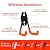 Garage Hooks, 12 Pack Wall Storage Hooks with 2 Extension Cord Storage Straps, Heavy Duty Tool Hangers for Utility Organizer, Wall Mount Holders for Garden Lawn Tools, Ladders, Bike (Orange)