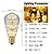 Edearkar ST64 LED Edison Bulbs E26 2W Equivalent 20W, Gypsophila Vintage Clear Glass Style, Warm White 2200K, 200 Lumens, ST64 Decorative Lights, E26 Medium Base, Dimmable, 2 Pack