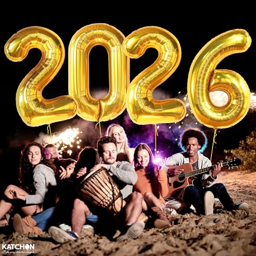 Image of Gold 2026 Balloons 42 Inch, Giant - Gold Graduation Decorations 2026, Foil Number 2026 Graduation Balloons Class of 2026 Decorations | Graduation Party Decorations | Prom Decorations 2026, Katchon
