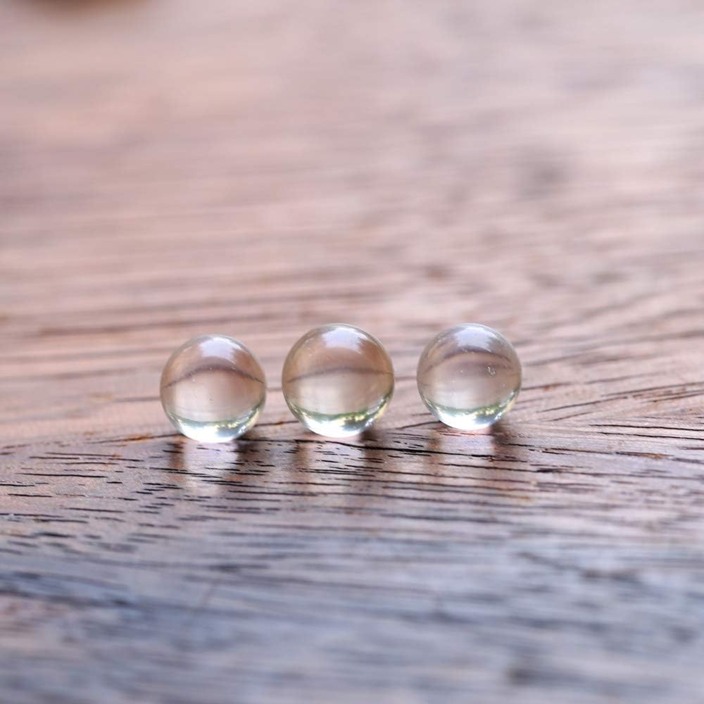 20 pcs Crystal Ball Tumbled Polished Natural Gravel Stones for Plants and Crafts - Small Size - 0.19" to 0.39" Avg