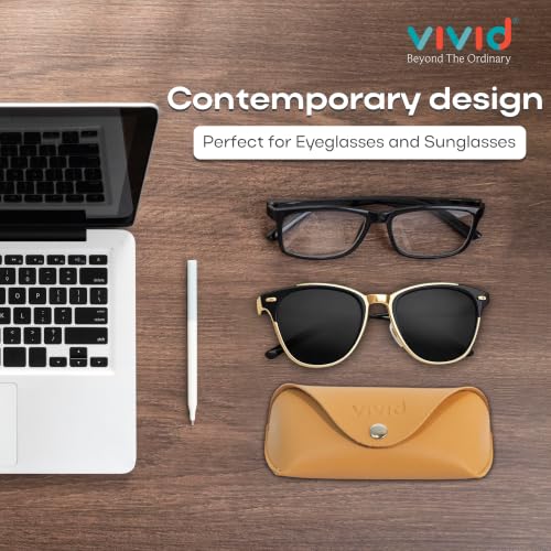 Image of VIVID Unisex Specs Snap Button Eyewear Dabbi Faux Leather Soft Case Cover