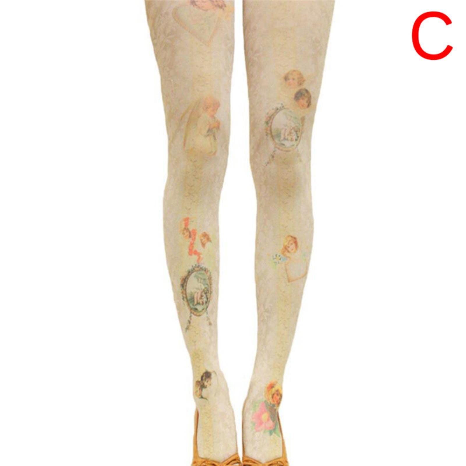 Fun Daiの 猫柄ストッキング 猫のしっぽタトゥー ソックス ストッキング CATEGORY ・28:26 |  面白い！かわいい！プリントタイツ・ニーハイ・ソックス・レギ..., image size:1600x1600