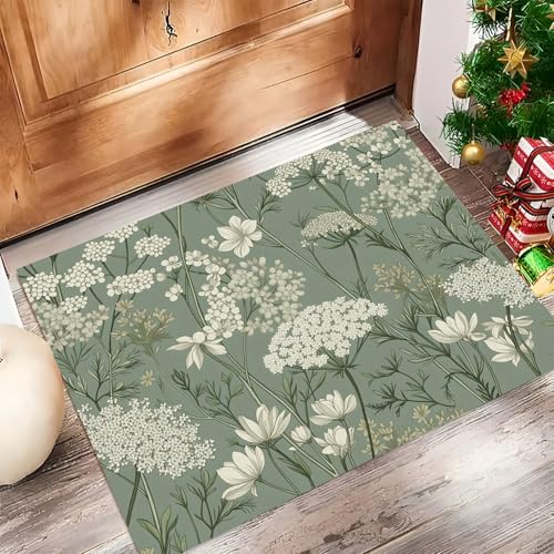 Tapis de sol antidérapant lavable style illustration botanique