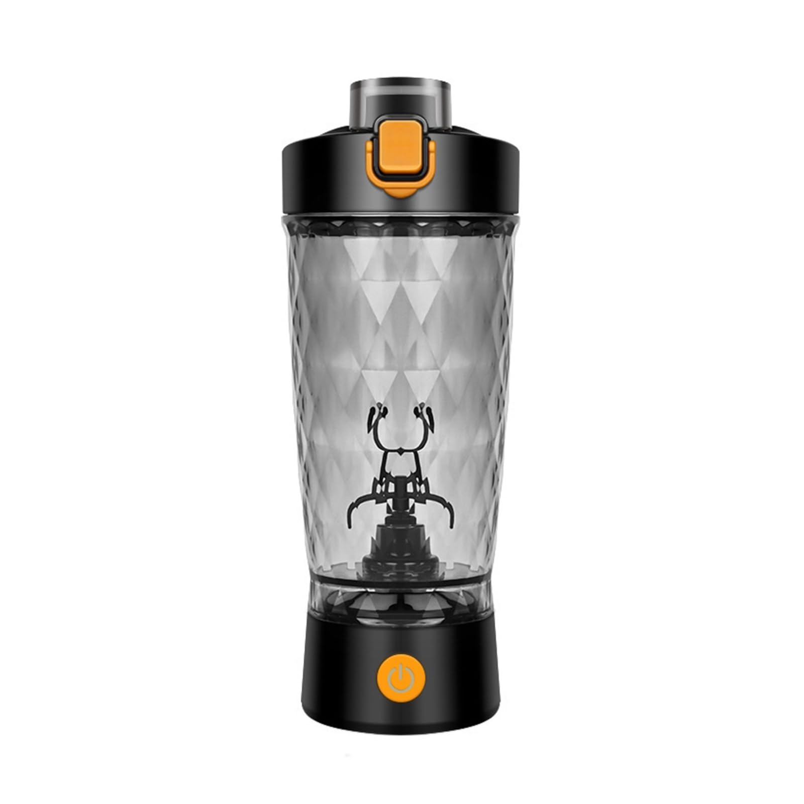 Taza mezcladora de café, Botella Mezcladora De Proteínas Eléctrica Recargable Por USB For Entrenamiento Físico Y Viajes,Autoagitadora(Black)