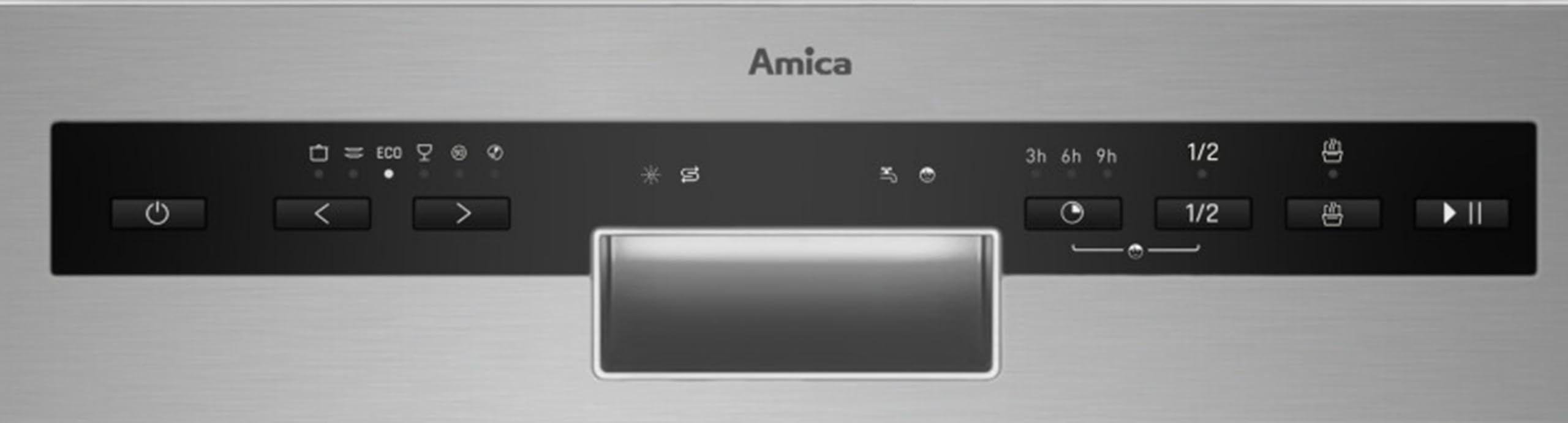 Amica Geschirrspüler 45cm Silber unterbaufähig AquaStopp OpenDry