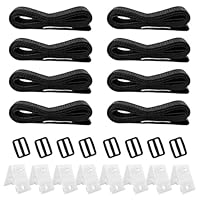 Haltebänder Poolfolie, Pool Aufroller Aufrollvorrichtung Fahrbar Solarfolie, 8er Set Befestigungsbänder und Klammern und Schnallen, Haltebänder Poolfolie Solarfolie für Pool-Planen/Abdeckungen