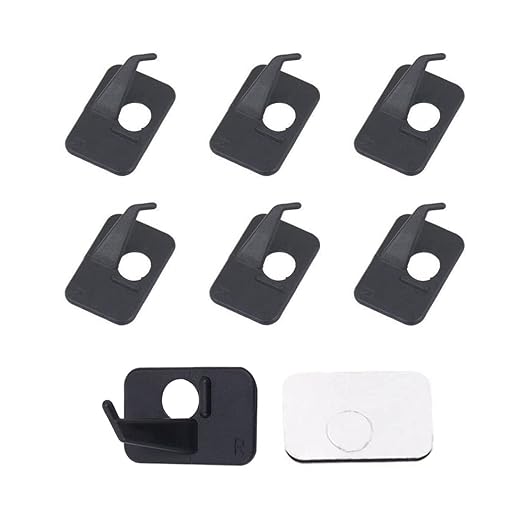 SOPOGER 6pcs Plastic Arrow Rest Black Recurve Bow Arrow Rest Adhesive Back Hunting Shooting Targeting Accessory for Right or Left Hand