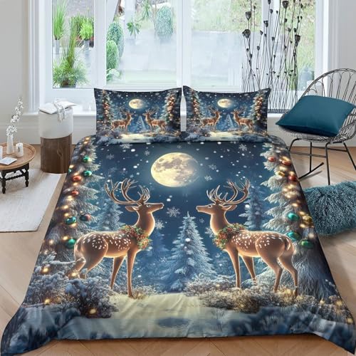 Parure de lit de Noël 3D imprimée pour des nuits d'hiver cocooning