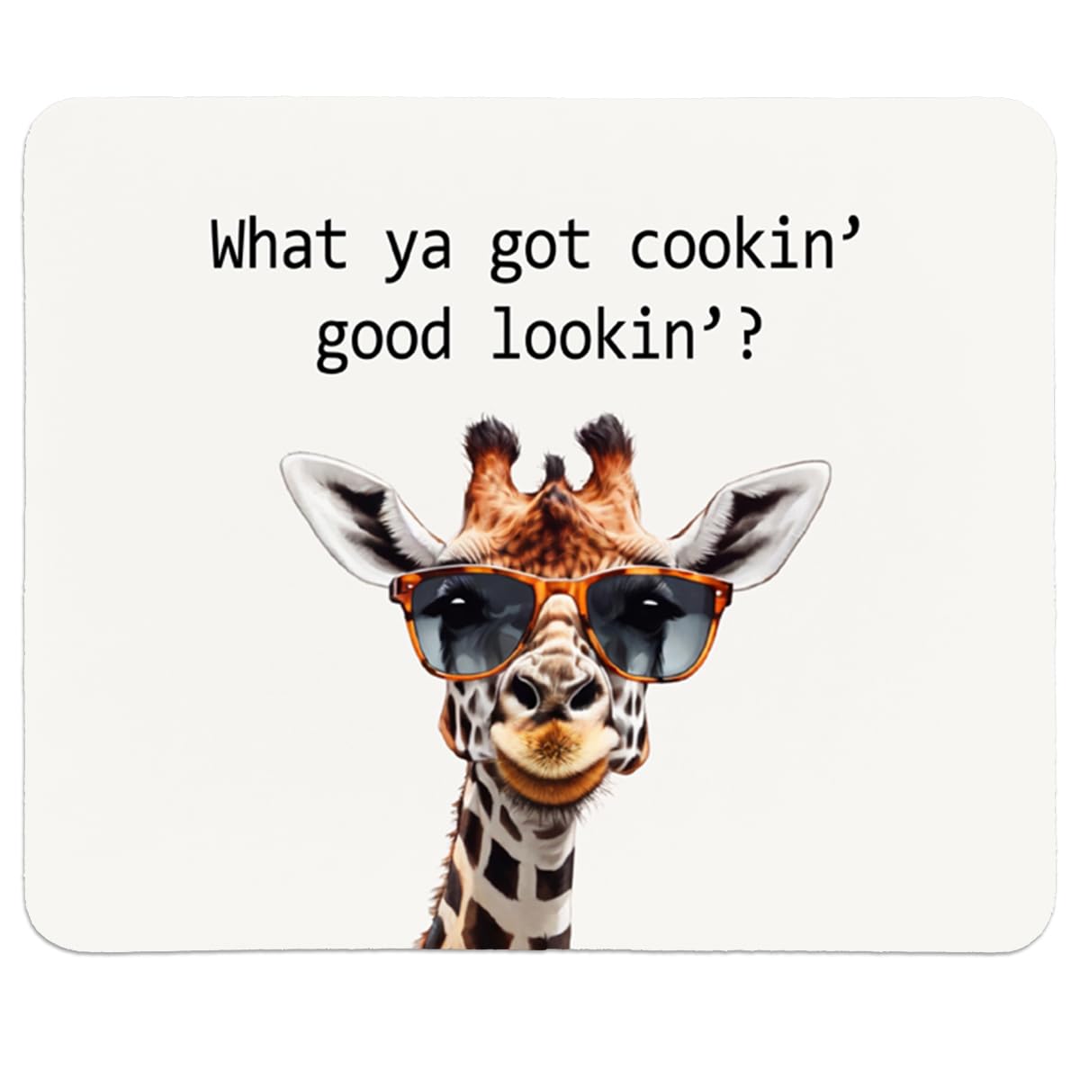 QIYUHOY Giraffe Small Mouse Pad,Giraffe Gifts for Women,Non-Slip Rubber Base Mouse Pads for Wireless Mouse,Office Decor for Women Desk Aesthetic