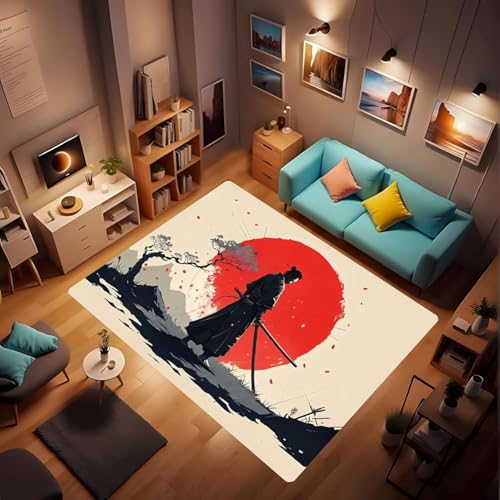 Tapete decorativo estilo japonés samurái 90x60 cm