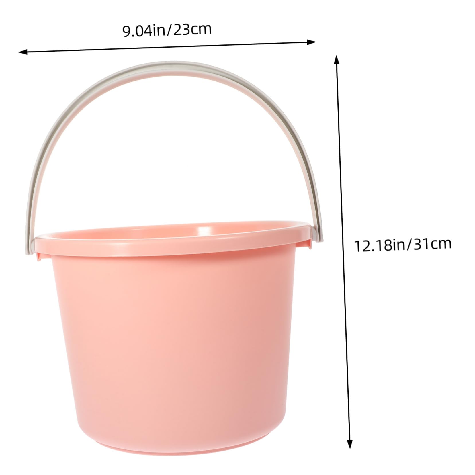 Hohopeti Secchio in Plastica con Manico per Bucato, Acqua, Pulizie Mini, Portatile, per Casa, Studenti, Dormitorio