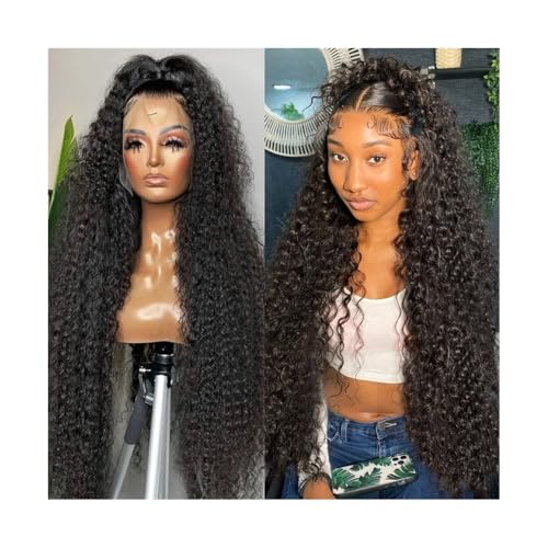 Perruque 13x4 dentelle vague profonde en véritables cheveux brésiliens