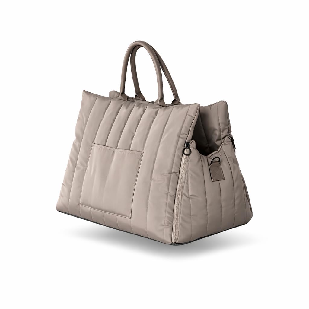 Hundetragetasche Donna 3-in-1 Hundetasche, Autositz & Reisebett in einem Schokobraun- Für kleine Hunde bis 10 kg-Stylisch & komfortabel
