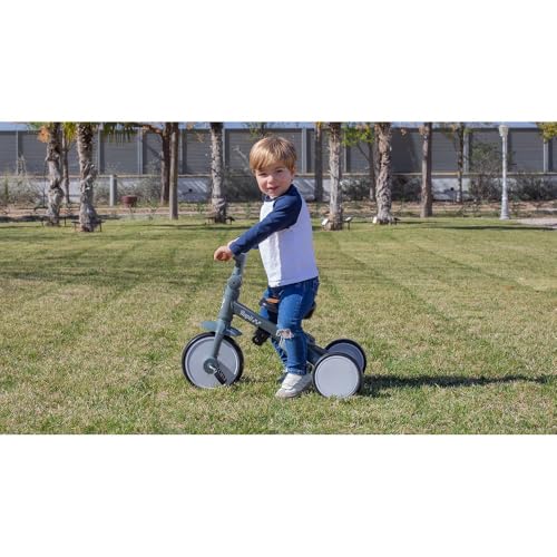 Triciclo Evolutivo 5 In 1 Per Bambini Interbaby | Triciclo Bambini 1 Anno A 5 | De | Da Triciclo A Bicicletta Con O Senza Pedali | Versatile E Adattabile | Colore Grigio - 25