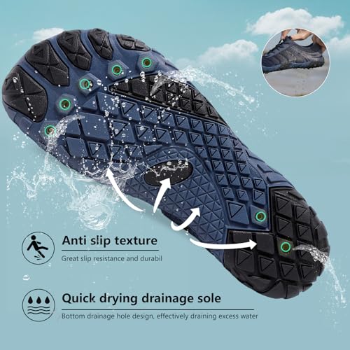 Image of SIOSNETA Hike Barefoot Shoes for Women Men, Breathable Non-Slip Athletic Footwear, Wide Toe Water Shoes for Hiking, Non-Slip Neuropathy Shoes for Women Men, Grounded Comfort wear