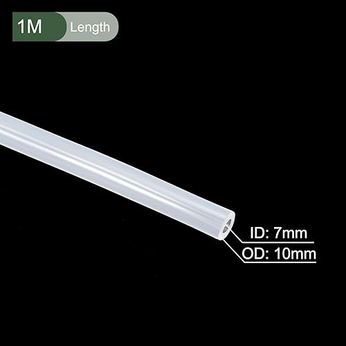 Miniatura 49 de YOKIVE Tubo de silicona, transferencia de agua, ideal para bomba (negro, 0.315 x 0.394 in IDxOD, 3.3 ft) Beige,Negro,Azul / Patchwork,Claro,forro