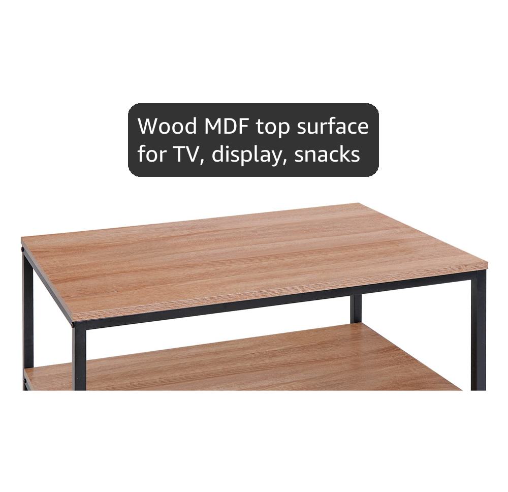 Amazon.com: SUPER DEAL 2-Tier Industrial Coffee Table with Storage