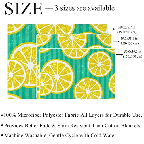 Couverture polaire à rayures citron pour des soirées cocooning