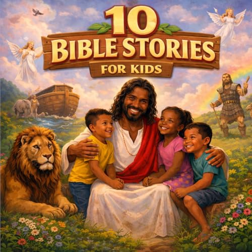 10 Bible stories for Kids: A Collection of 10 Inspiring Bible Stories for Children Ages 3–8 | Bedtime Stories to Teach Faith, Love, Kindness, and Courage